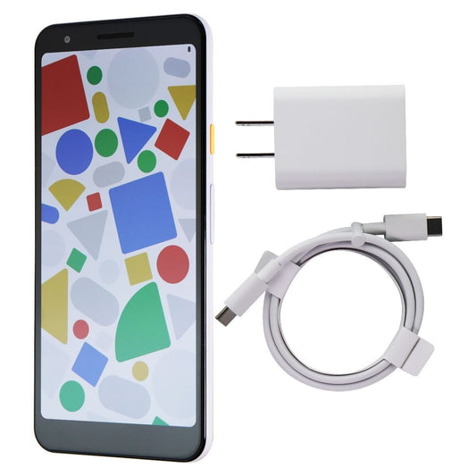 Google Pixel 3a (5.6-inch) Smartphone (G020G) Unlocked - 64GB / Clearly White Cell Phones & Smartphones Google    - Simple Cell Bulk Wholesale Pricing - USA Seller