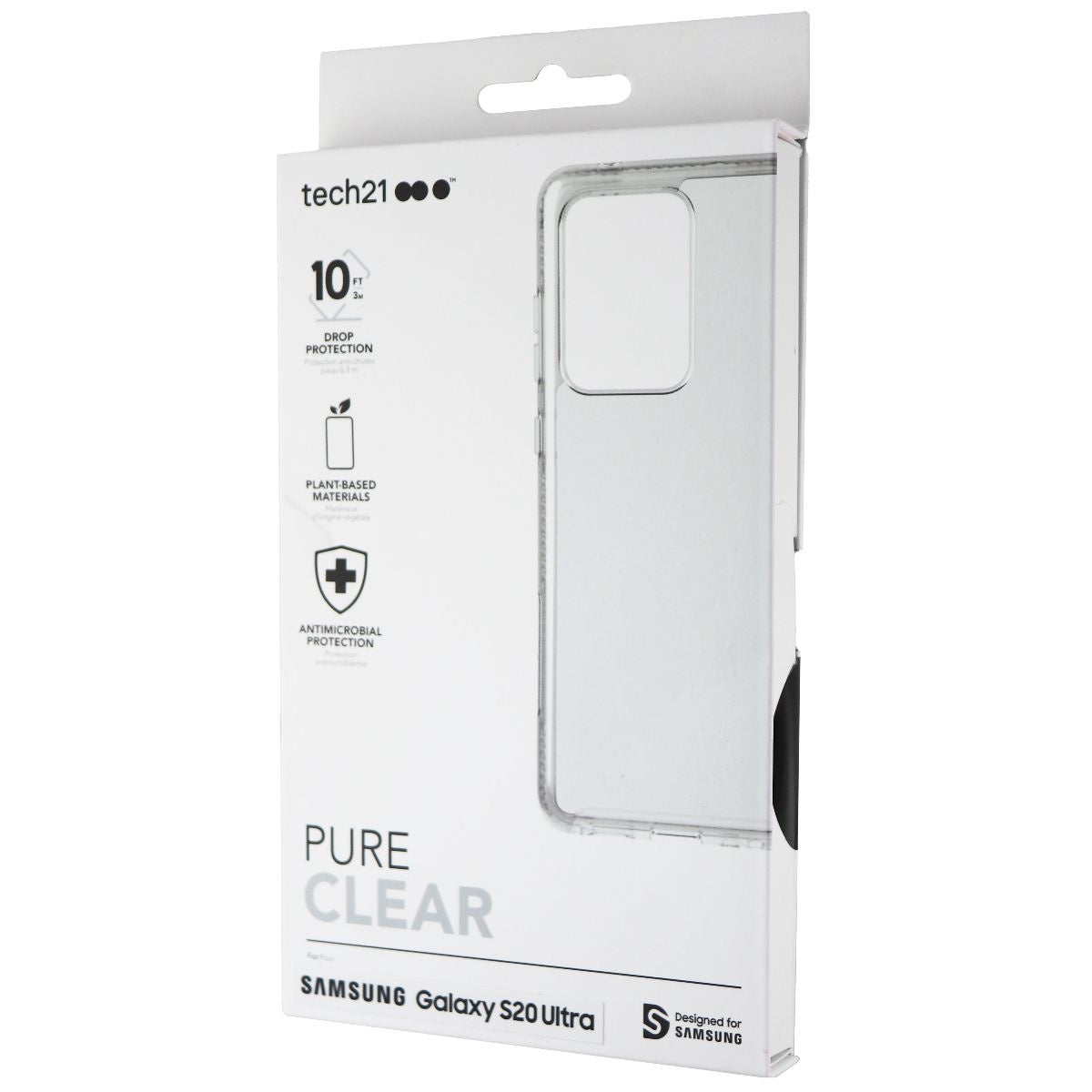 Tech21 Pure Clear Series Hybrid Case for Samsung Galaxy 20 Ultra - Clear Cell Phone - Cases, Covers & Skins Tech21    - Simple Cell Bulk Wholesale Pricing - USA Seller