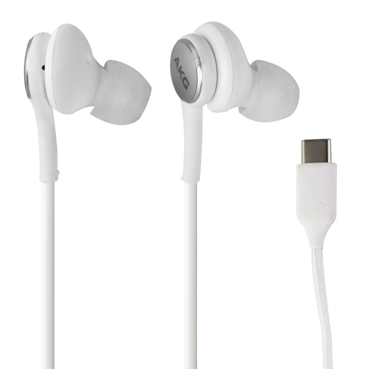 Samsung AKG Stereo Earbud Headphones with USB-C Connector - White Portable Audio - Headphones Samsung    - Simple Cell Bulk Wholesale Pricing - USA Seller