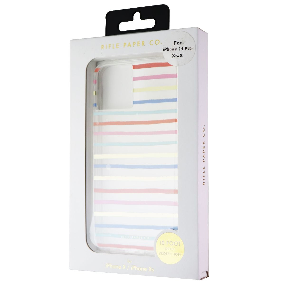 Rifle Paper CO. Case for iPhone 11 Pro - Happy Stripes w/Gold Foil Accents Cell Phone - Cases, Covers & Skins Rifle Paper Co.    - Simple Cell Bulk Wholesale Pricing - USA Seller