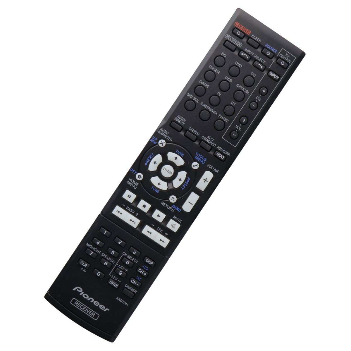 Pioneer Remote Control (AXD7741) for Select Pioneer AV Receivers - Black TV, Video & Audio Accessories - Remote Controls Pioneer    - Simple Cell Bulk Wholesale Pricing - USA Seller