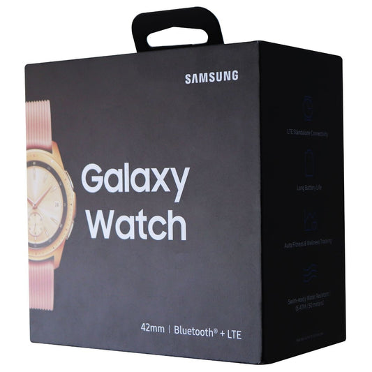 RETAIL BOX - Samsung Galaxy Watch - 42mm / Gold - NO DEVICE Cell Phone - Other Accessories Samsung    - Simple Cell Bulk Wholesale Pricing - USA Seller