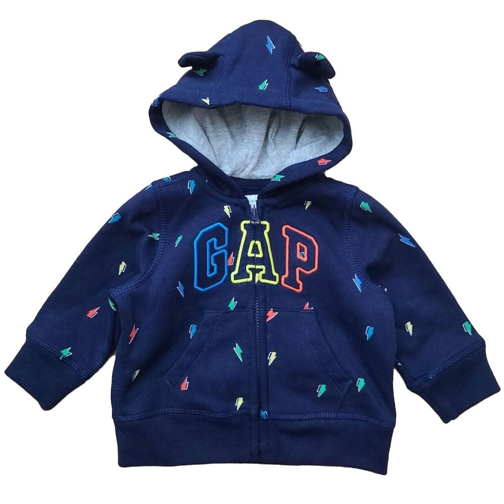 Baby GAP - Zip Sweatshirt & Pants Set - Boys 6-12 Mo - Blue/Lightning Bolts Other Sporting Goods GAP    - Simple Cell Bulk Wholesale Pricing - USA Seller