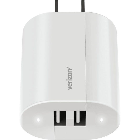 Verizon 24W (5V-4.8A) Dual USB Port Wall Charger Adapter (580245AMNM) - White Cell Phone - Chargers & Cradles Verizon    - Simple Cell Bulk Wholesale Pricing - USA Seller
