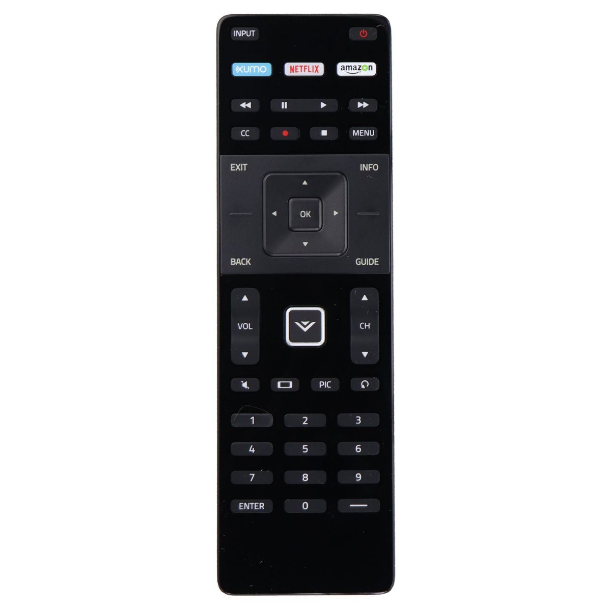 Vizio Remote Control (XRT122) for Select Vizio TVs - Black TV, Video & Audio Accessories - Remote Controls Vizio    - Simple Cell Bulk Wholesale Pricing - USA Seller