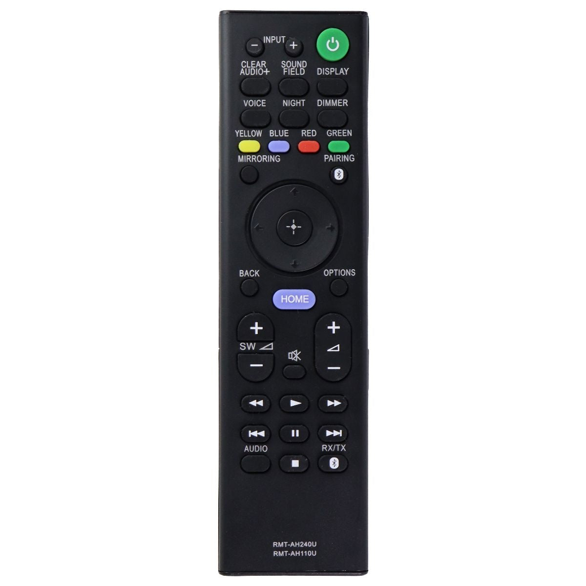 Remote Control (RMT-AH240U / RMT-AH110U) for Sony Receiver and Sound Bar - Black TV, Video & Audio Accessories - Remote Controls Unbranded    - Simple Cell Bulk Wholesale Pricing - USA Seller