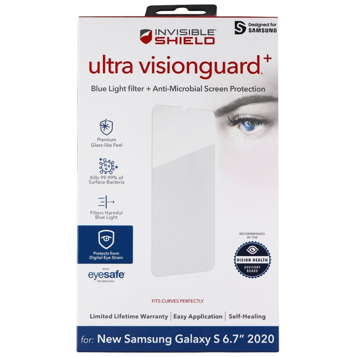 ZAGG Ultra Vision Guard+ Screen Protector for Galaxy S20+ (Plus) - Case Friendly Cell Phone - Screen Protectors Zagg    - Simple Cell Bulk Wholesale Pricing - USA Seller