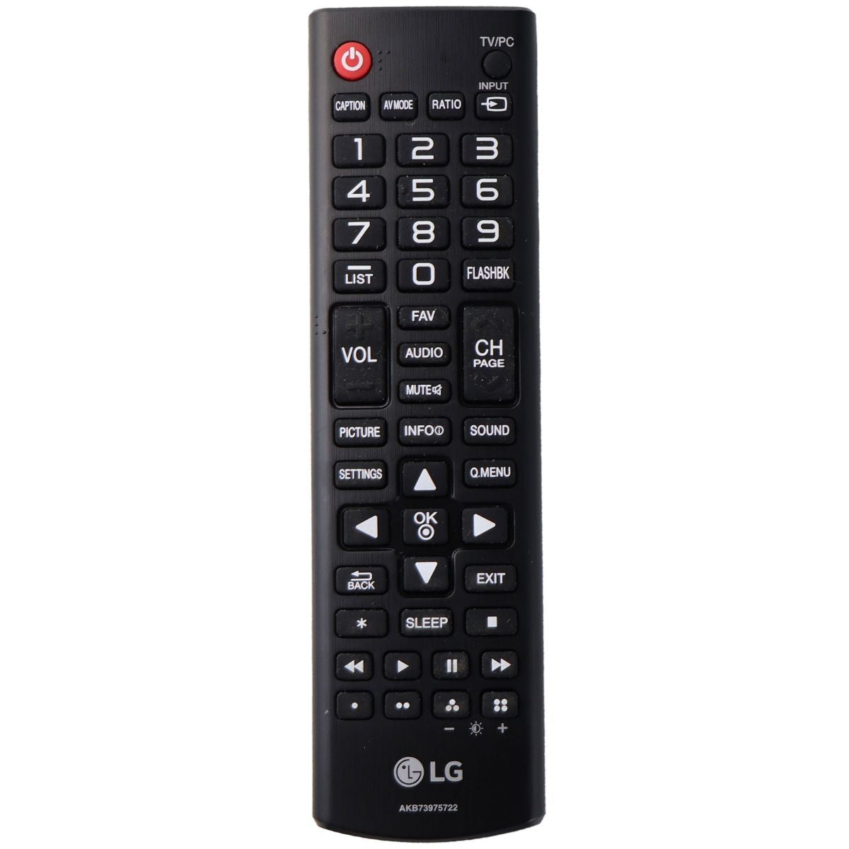 LG Remote Control (AKB73975722) for Select LG TVs - Black TV, Video & Audio Accessories - Remote Controls LG    - Simple Cell Bulk Wholesale Pricing - USA Seller