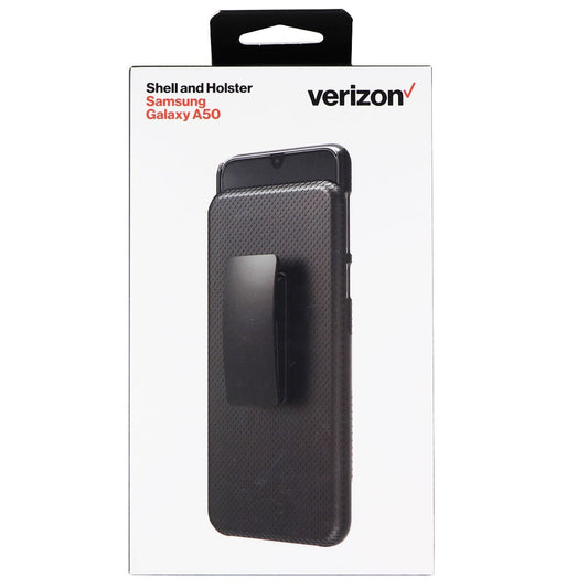 Verizon Shell and Holster Combo Case for Samsung Galaxy A50 - Black Cell Phone - Cases, Covers & Skins Verizon    - Simple Cell Bulk Wholesale Pricing - USA Seller