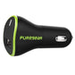 PureGear Extreme Qualcomm QuickCharge 3.0 USB Car Charger Adapter - Black/Green Cell Phone - Chargers & Cradles PureGear    - Simple Cell Bulk Wholesale Pricing - USA Seller