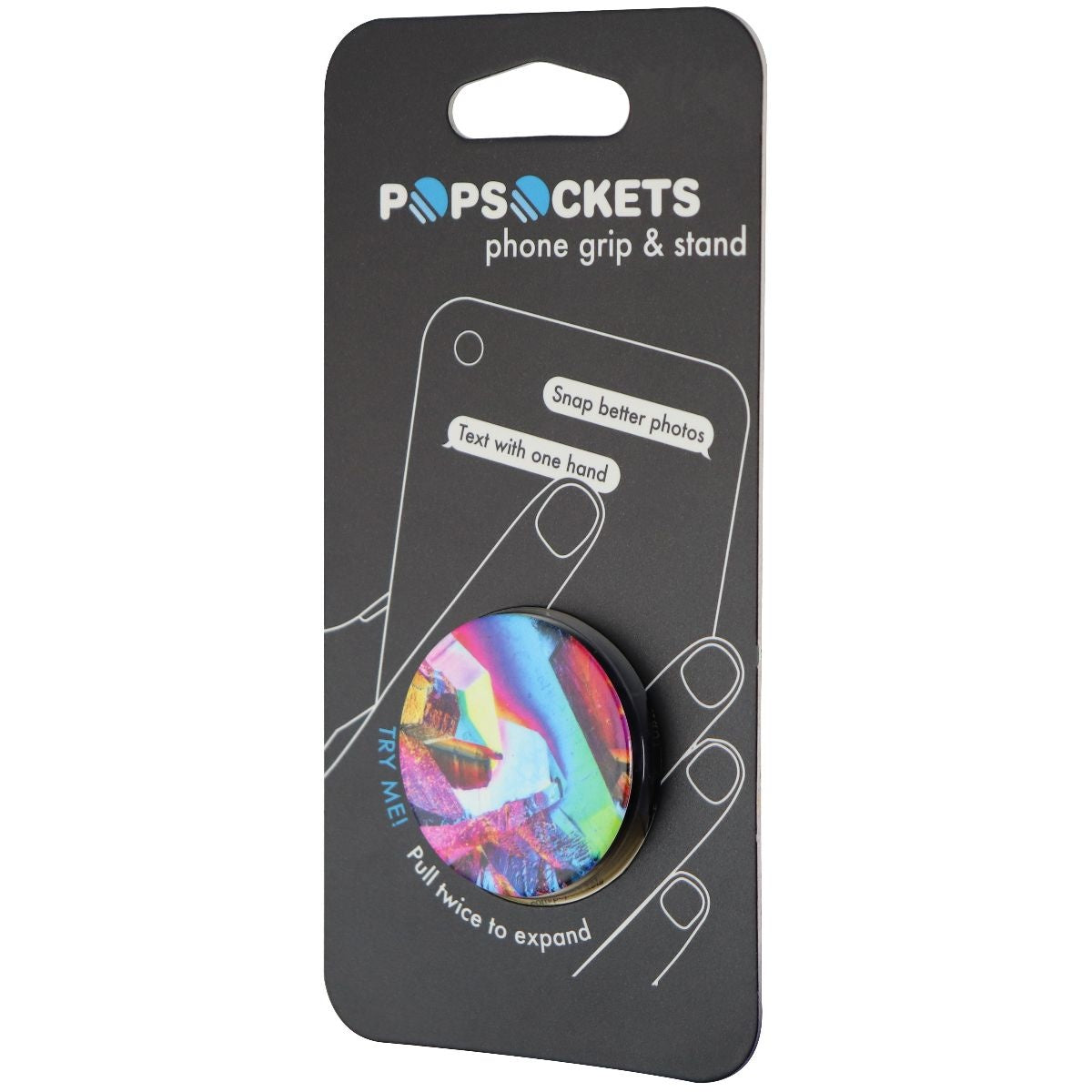 PopSockets Collapsible Grip & Stand for Phones and Tablets - Rainbow Gem Gloss Cell Phone - Mounts & Holders PopSockets    - Simple Cell Bulk Wholesale Pricing - USA Seller