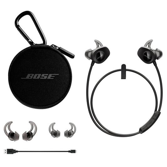 Bose SoundSport Series Wireless Headphones - Black (761529-0010) Portable Audio - Headphones Bose    - Simple Cell Bulk Wholesale Pricing - USA Seller