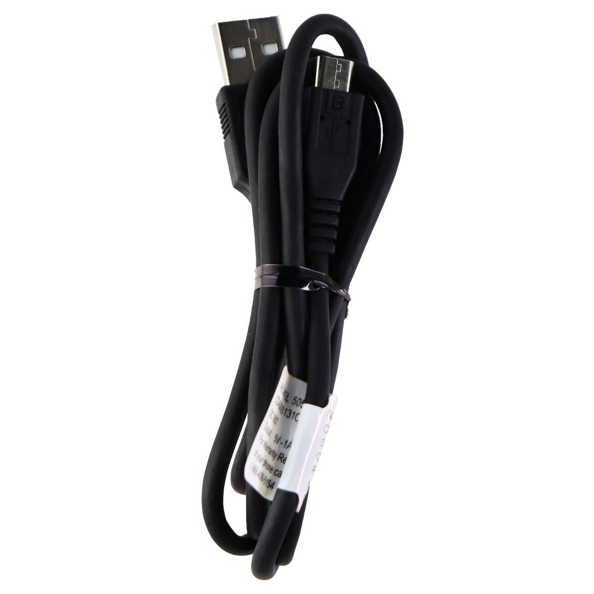 Alcatel (CDA0000131C1) 3.3ft Charge OEM Cable for Micro USB Devices - Black Cell Phone - Cables & Adapters Alcatel    - Simple Cell Bulk Wholesale Pricing - USA Seller