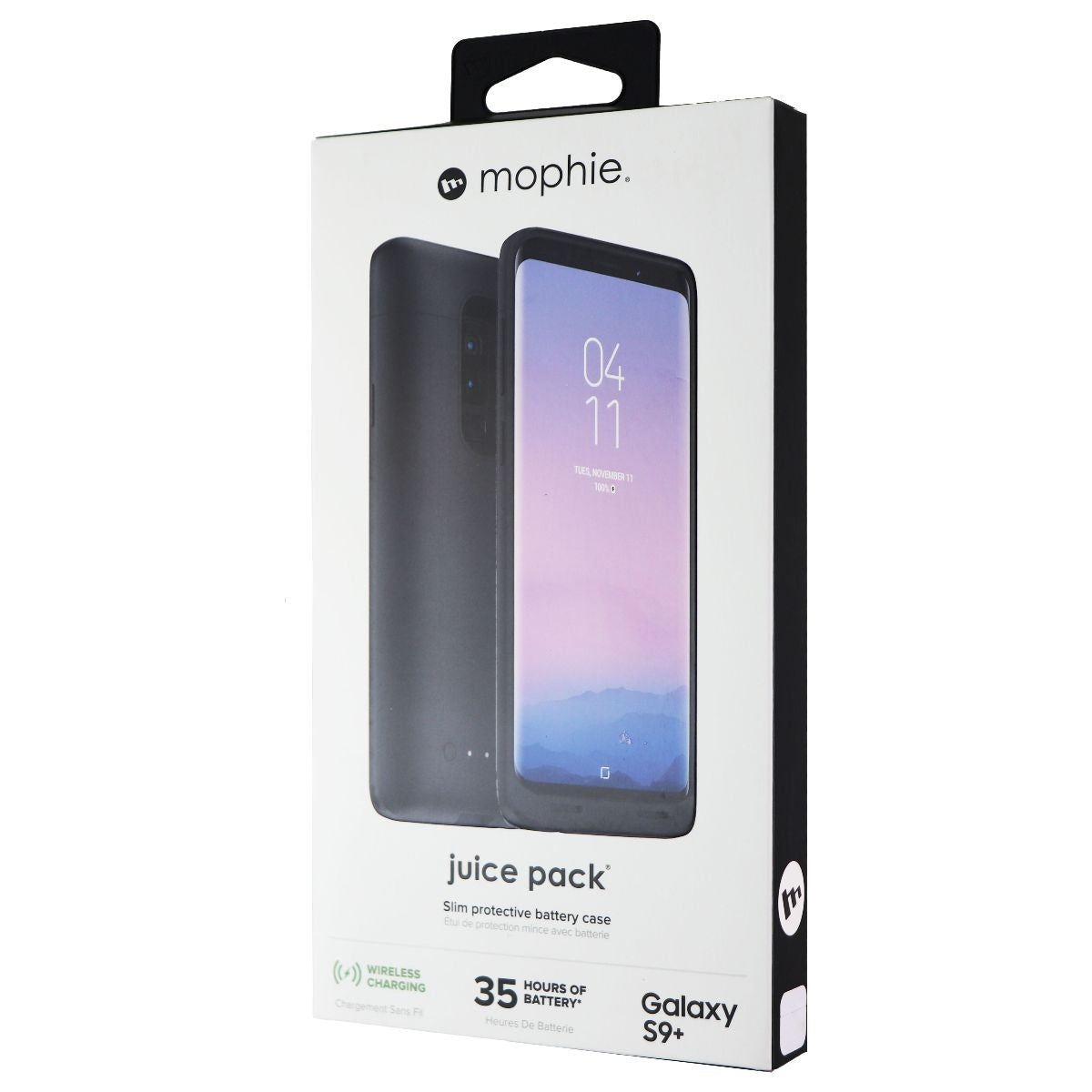 Mophie Wireless Charging Battery Hard Shell Case for Galaxy (S9+) - Black Cell Phone - Cases, Covers & Skins Mophie    - Simple Cell Bulk Wholesale Pricing - USA Seller