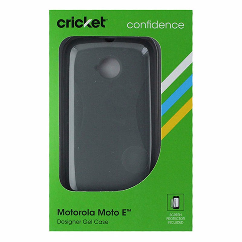 Cricket Designer Flexible Gel Case for Motorola Moto E - Gray Cell Phone - Cases, Covers & Skins Cricket Wireless    - Simple Cell Bulk Wholesale Pricing - USA Seller