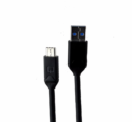 Qmadix (QM-PDUC10G) 3.3Ft  Charge and Sync Cable for USB-C Devices - Black Cell Phone - Cables & Adapters Qmadix    - Simple Cell Bulk Wholesale Pricing - USA Seller