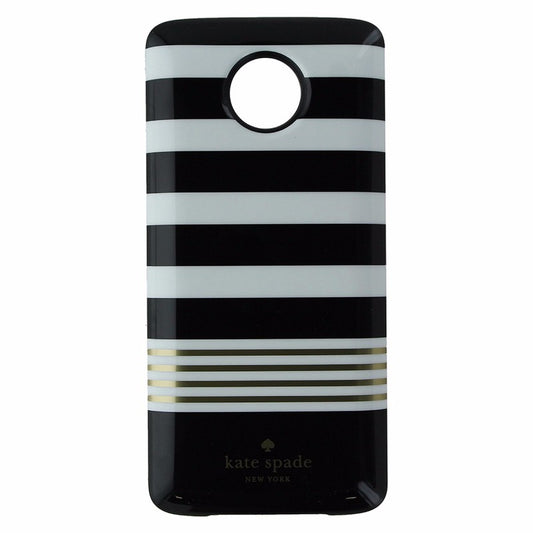 Kate Spade Charging Wireless Power Pack Case MotoMod For Moto Z- Black and White Cell Phone - Cases, Covers & Skins Kate Spade    - Simple Cell Bulk Wholesale Pricing - USA Seller