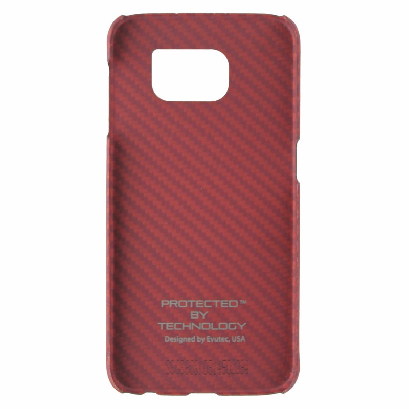Evutec Karbon S Lorica Series Ultra Thin Shell Case for Galaxy S6 - Red/Orange Cell Phone - Cases, Covers & Skins Evutec    - Simple Cell Bulk Wholesale Pricing - USA Seller