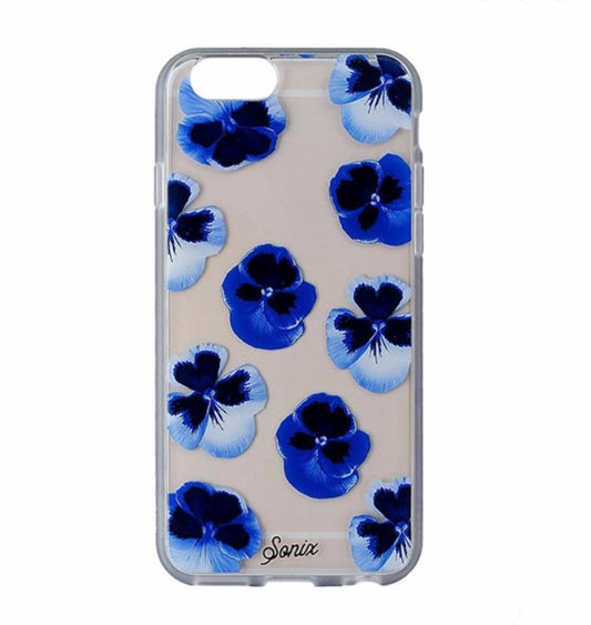 Sonix Clear Coat Hybrid Case for iPhone 6 / 6s - Clear / Blue Flowers Cell Phone - Cases, Covers & Skins Sonix    - Simple Cell Bulk Wholesale Pricing - USA Seller