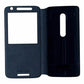 Motorola Folio Flip Case for Motorola Droid Maxx 2 - Navy Blue Cell Phone - Cases, Covers & Skins Motorola    - Simple Cell Bulk Wholesale Pricing - USA Seller
