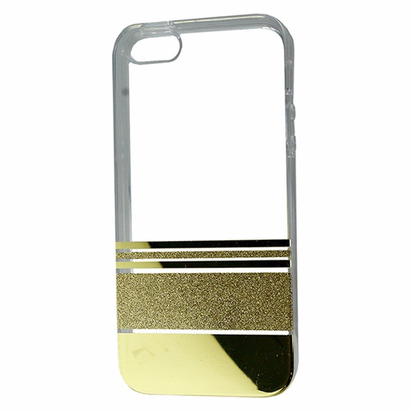 Incipio Design Series Hybrid Case for iPhone SE / 5s / 5 - Clear / Gold Stripe Cell Phone - Cases, Covers & Skins Incipio    - Simple Cell Bulk Wholesale Pricing - USA Seller