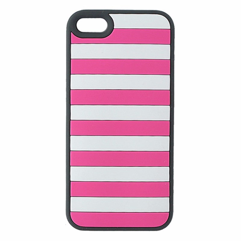 Agent18 StripeVest iPhone 5/5s/SE Case - Pink / Gray Cell Phone - Cases, Covers & Skins Agent18    - Simple Cell Bulk Wholesale Pricing - USA Seller