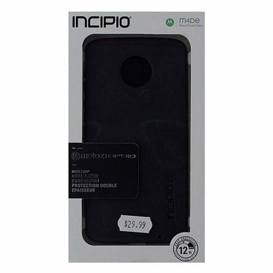 Incipio DualPro Series Dual Layer Case Motorola Moto Z Droid Edition Matte Black Cell Phone - Cases, Covers & Skins Incipio    - Simple Cell Bulk Wholesale Pricing - USA Seller