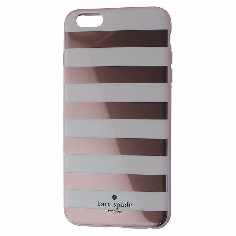 Kate Spade New York Hybrid Case for iPhone 6 Plus/6s Plus - Striped Rose Gold Cell Phone - Cases, Covers & Skins Kate Spade    - Simple Cell Bulk Wholesale Pricing - USA Seller