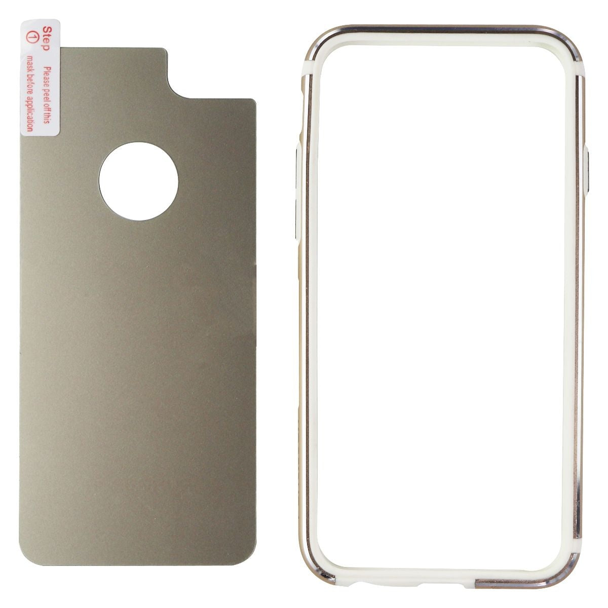 PureGear GlassBak 360 Series Case for Apple iPhone 7 / 6s / 6 - Gold / White Cell Phone - Cases, Covers & Skins PureGear    - Simple Cell Bulk Wholesale Pricing - USA Seller