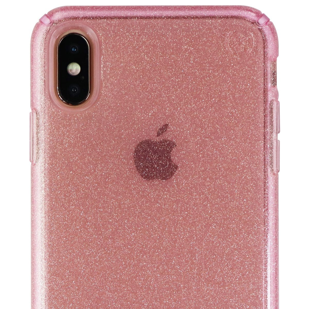 Speck Presidio Clear + Glitter Hybrid Case for Apple iPhone Xs Max - Bella Pink Cell Phone - Cases, Covers & Skins Speck    - Simple Cell Bulk Wholesale Pricing - USA Seller