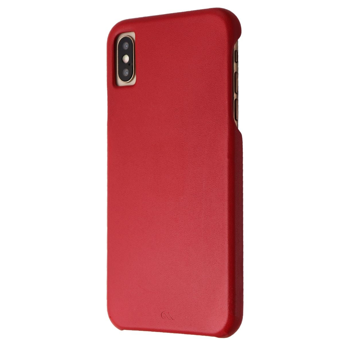 Case-Mate Barely There Genuine Leather Hard Case for Apple iPhone XS Max - Red Cell Phone - Cases, Covers & Skins Case-Mate    - Simple Cell Bulk Wholesale Pricing - USA Seller