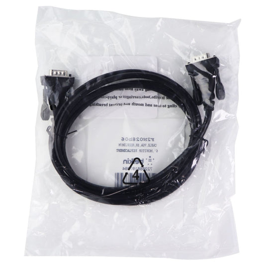 Belkin 6ft. VGA Monitor Cable (F2N028B06) for Laptops and Desktops - Black Computer/Network - Monitor/AV Cables & Adapters Belkin    - Simple Cell Bulk Wholesale Pricing - USA Seller