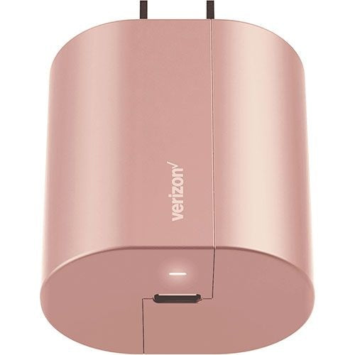 Verizon 27W Fast Charge Single USB-C (Type C) Wall Charging Adapter - Rosegold Cell Phone - Chargers & Cradles Verizon    - Simple Cell Bulk Wholesale Pricing - USA Seller