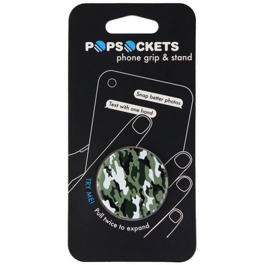 PopSockets Collapsible Grip & Stand for Phone and Tablets - Dark Green Camo Cell Phone - Mounts & Holders PopSockets    - Simple Cell Bulk Wholesale Pricing - USA Seller