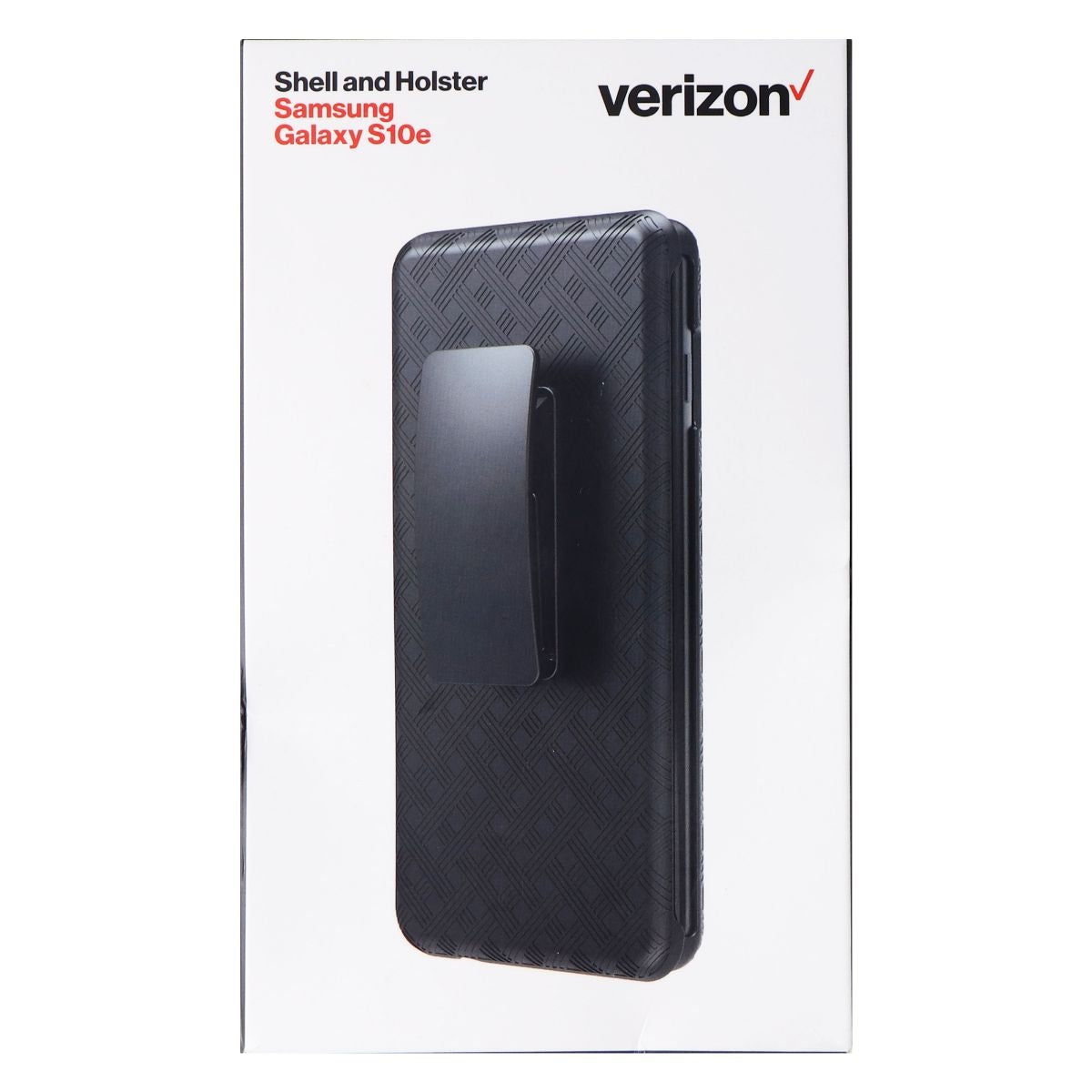Verizon Shell Case and Holster for Samsung Galaxy S10e - Black Cell Phone - Cases, Covers & Skins Verizon    - Simple Cell Bulk Wholesale Pricing - USA Seller