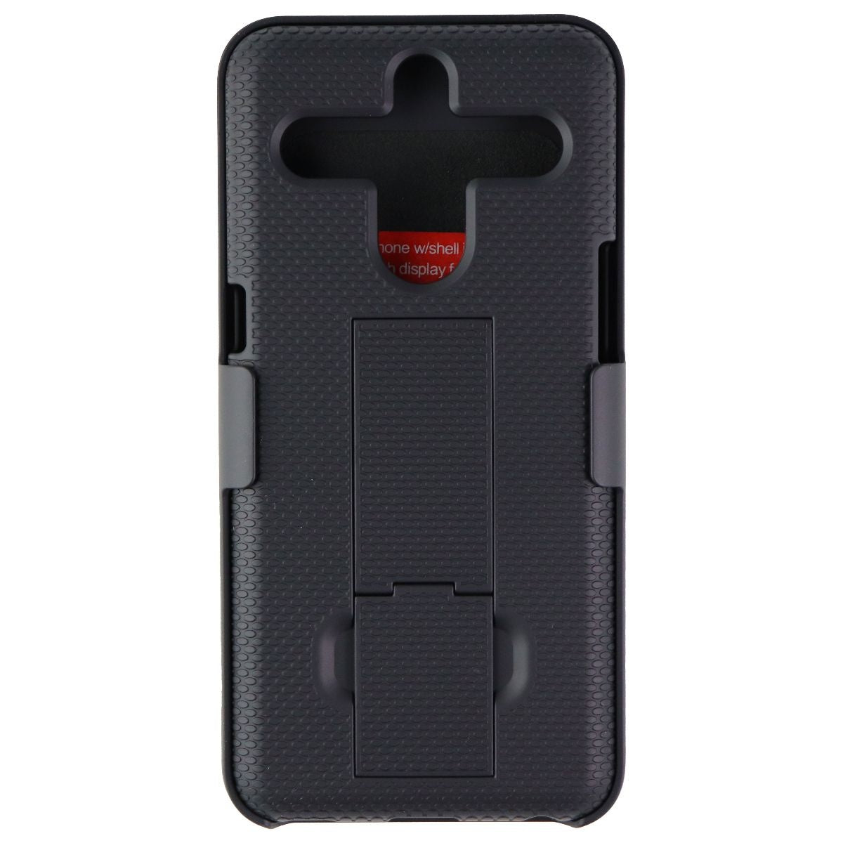 Verizon Hardshell and Holster Clip Combo Case for LG V50 ThinQ - Black Cell Phone - Cases, Covers & Skins Verizon    - Simple Cell Bulk Wholesale Pricing - USA Seller