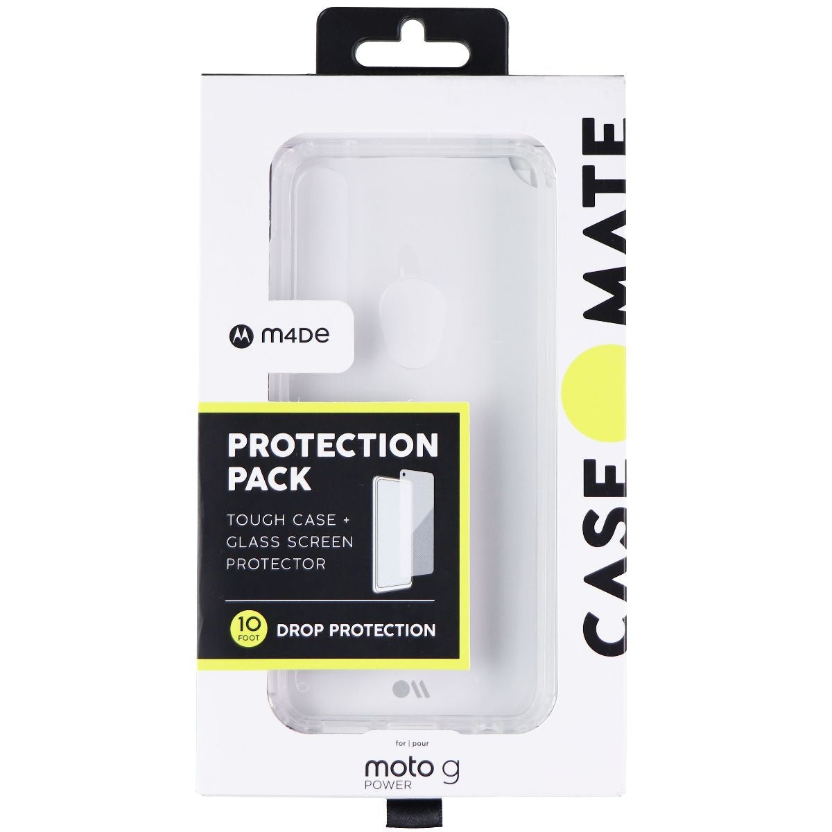 Case-Mate Tough Series Case + Tempered Glass for Motorola Moto G Power - Clear Cell Phone - Cases, Covers & Skins Case-Mate    - Simple Cell Bulk Wholesale Pricing - USA Seller