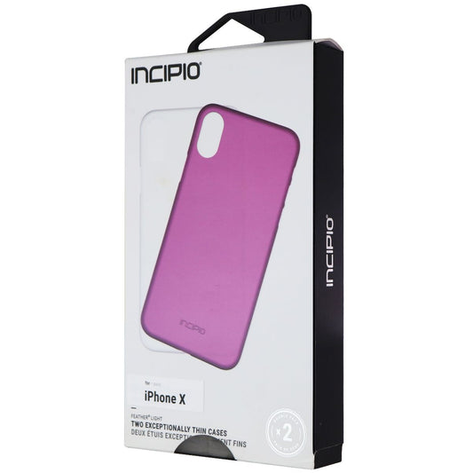Incipio Feather Light Ultra Slim Case 2-Pack for iPhone Xs/X - Purple & Frost Cell Phone - Cases, Covers & Skins Incipio    - Simple Cell Bulk Wholesale Pricing - USA Seller