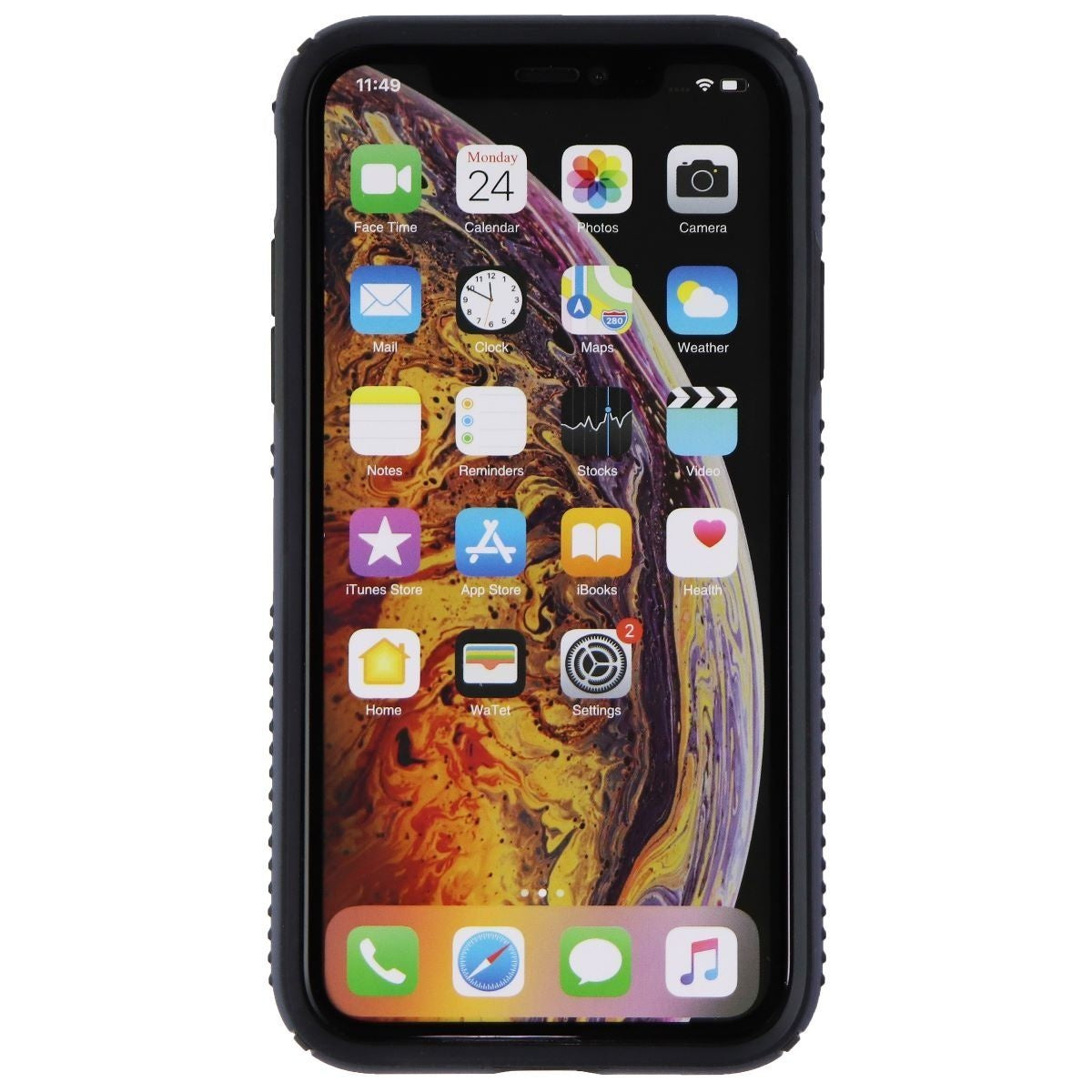 Speck Presidio Grip Series Case for Apple iPhone XR - Blue/Carbon Black Cell Phone - Cases, Covers & Skins Speck    - Simple Cell Bulk Wholesale Pricing - USA Seller