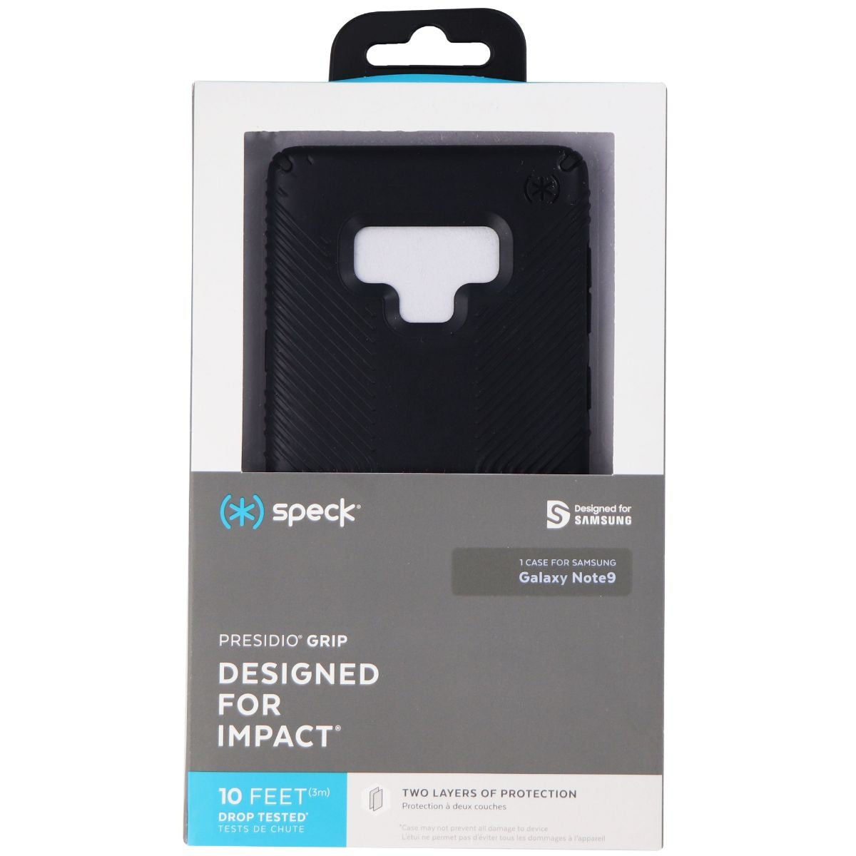 Speck Presidio Grip Series Hybrid Case for Samsung Galaxy Note9 - Black Cell Phone - Cases, Covers & Skins Speck    - Simple Cell Bulk Wholesale Pricing - USA Seller
