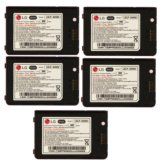 KIT 5x LG LGLP-AHMM 950 mAh Replacement Battery for Env 3 VX9200 Cell Phone - Batteries LG    - Simple Cell Bulk Wholesale Pricing - USA Seller