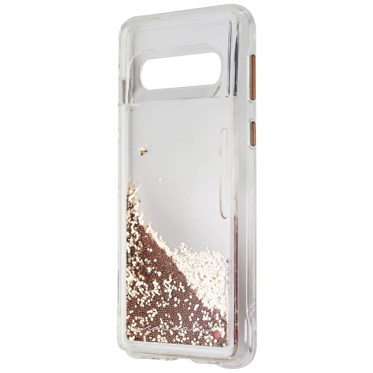 Case-Mate Waterfall Liquid Glitter Case for Samsung Galaxy S10 - Clear / Gold Cell Phone - Cases, Covers & Skins Case-Mate    - Simple Cell Bulk Wholesale Pricing - USA Seller