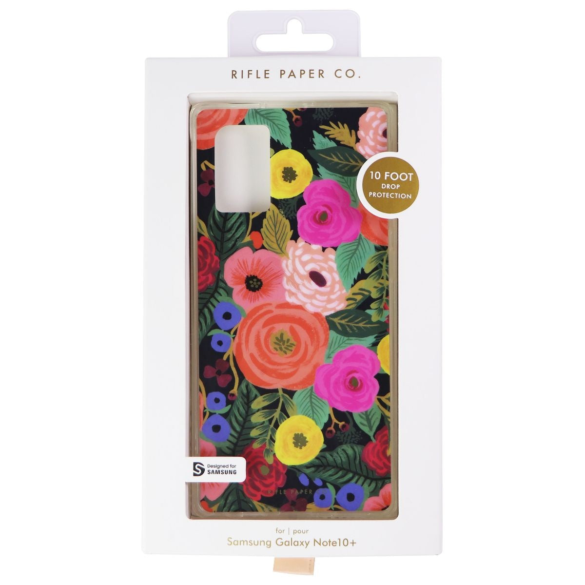 Rifle Paper Co. Hybrid Case for Samsung Galaxy (Note10+) - Floral/Juliet Rose Cell Phone - Cases, Covers & Skins Case-Mate    - Simple Cell Bulk Wholesale Pricing - USA Seller