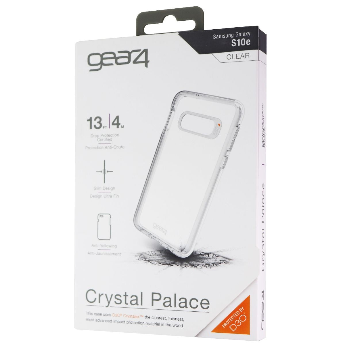 Gear4 Crystal Palace Series Hybrid Case for Samsung Galaxy S10e - Clear Cell Phone - Cases, Covers & Skins Gear4    - Simple Cell Bulk Wholesale Pricing - USA Seller