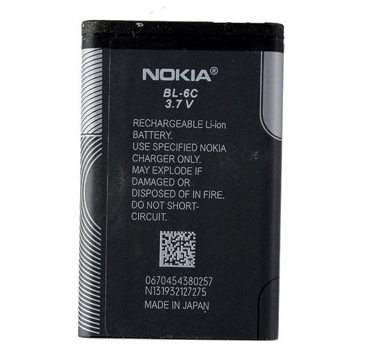 OEM Nokia BL-6c 1070mAh Replacement Battery for Nokia Devices Cell Phone - Batteries Nokia    - Simple Cell Bulk Wholesale Pricing - USA Seller