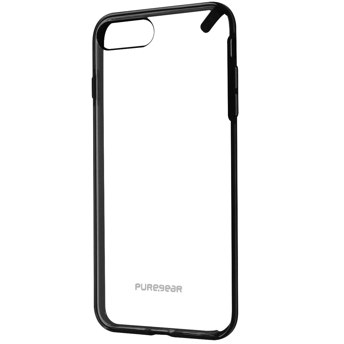 PureGear Slim Shell Series Hybrid Case for iPhone 8 Plus & 7 Plus - Clear/Black Cell Phone - Cases, Covers & Skins PureGear    - Simple Cell Bulk Wholesale Pricing - USA Seller