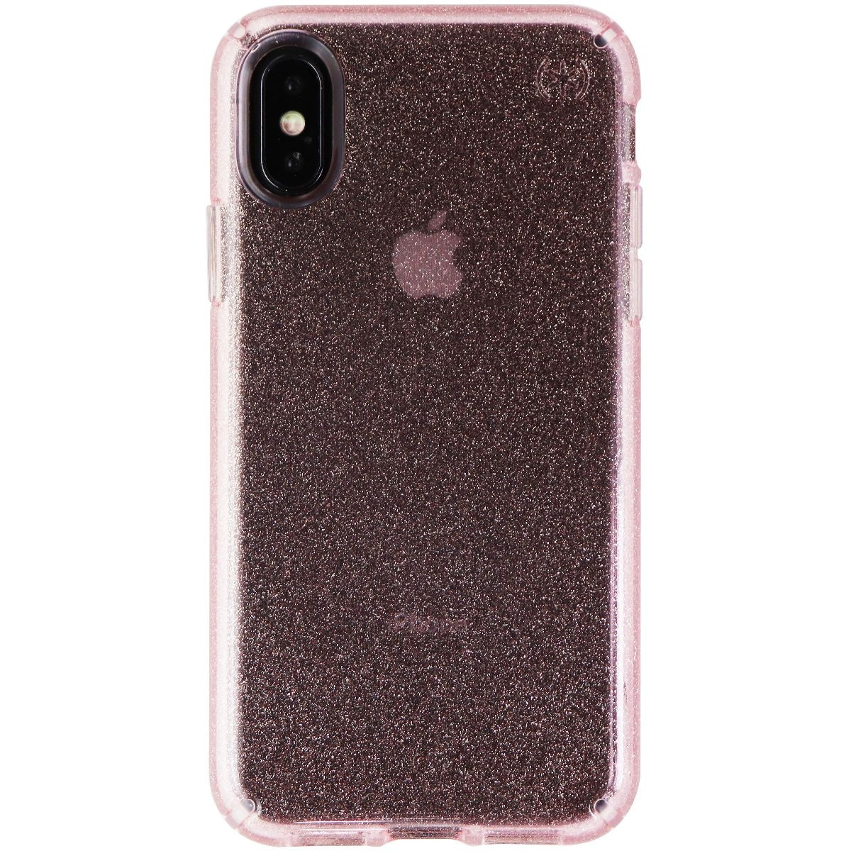 Speck Presidio Clear + Glitter Case for iPhone Xs / X - Bella Pink / Glitter Cell Phone - Cases, Covers & Skins Speck    - Simple Cell Bulk Wholesale Pricing - USA Seller