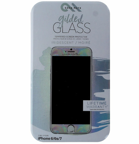 Case-Mate Gilded Tempered Glass Screen Protector for iPhone 7 6s 6 - Iridescent Cell Phone - Screen Protectors Case-Mate    - Simple Cell Bulk Wholesale Pricing - USA Seller