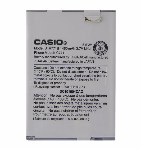 OEM Casio BTR771B 1460 mAh Replacement Battery for GzOne Commando C771 Cell Phone - Batteries Casio    - Simple Cell Bulk Wholesale Pricing - USA Seller