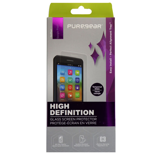 PureGear HD Tempered Glass Screen Protector for Google Pixel XL - Clear Cell Phone - Screen Protectors PureGear    - Simple Cell Bulk Wholesale Pricing - USA Seller